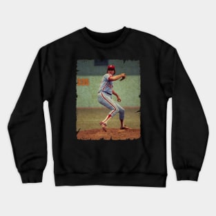 Steve Carlton in Philadelphia Phillies Crewneck Sweatshirt